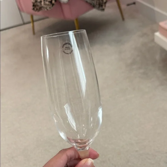 Tiffany & Co. Clear Crystal Flutes on Iconic Blue Box - Picture 3 of 11